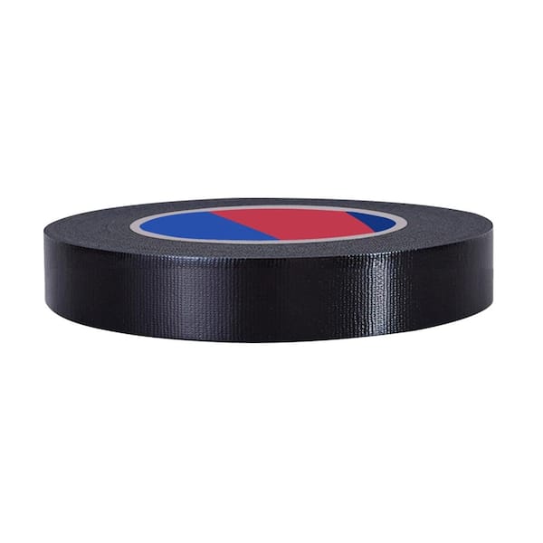 1 in. x 55 yds. Heavy Duty Waterproof Cotton Cloth Residue Free All-Purpose Duct Tape in Black