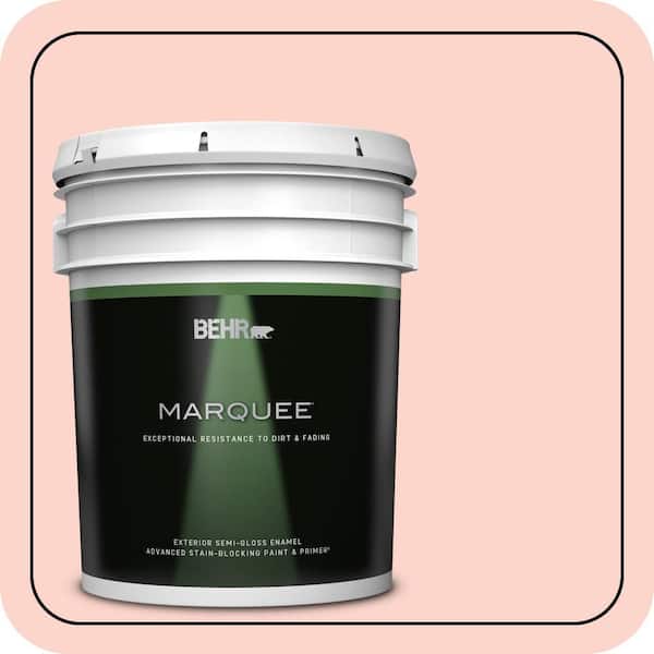 BEHR MARQUEE 5 gal. #180A-2 Romantic Morn Semi-Gloss Enamel Exterior Paint & Primer