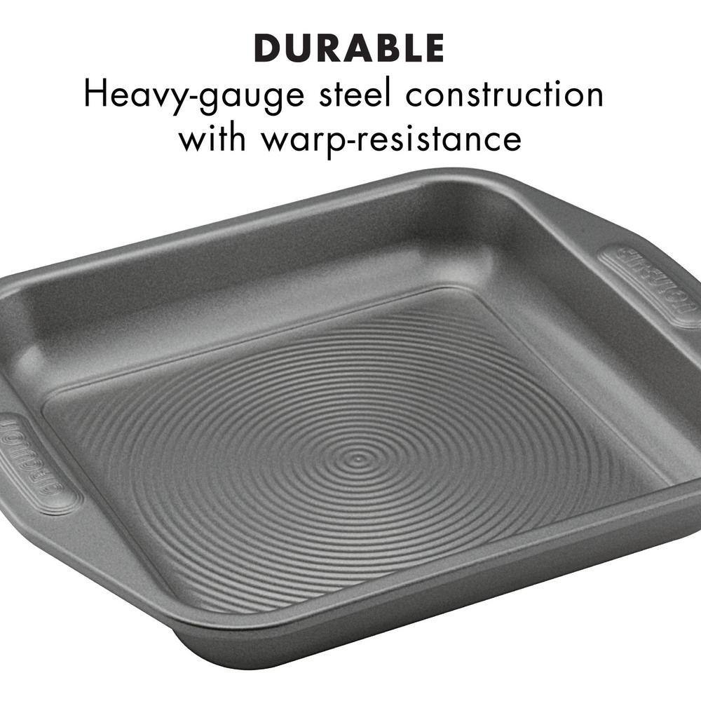 Circulon Total Gray Nonstick Toaster Oven and Pizza Pan Set, 4 Piece