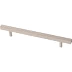 Square Bar 6-5/16 in. (160 mm) Satin Nickel Cabinet Drawer Pull