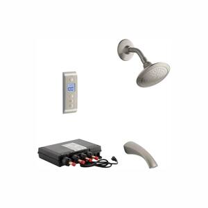 Mistos DTV Prompt Digital Single-Handle 1-Spray Tub and Shower Faucet System in Vibrant Brushed Nickel (Valve Included)