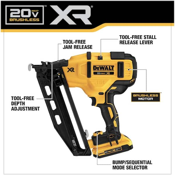 Have a question about DEWALT 20V MAX XR 16-Gauge Cordless Angled