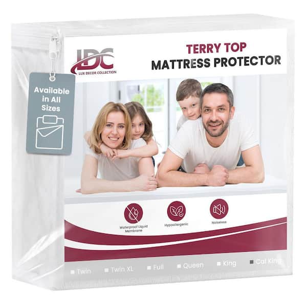 Queen Cotton Blend Hypoallergenic Mattress Protector