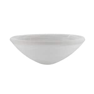 5-3/4 in. H x 13 in. Dia/Alabaster Glass Shade For Torchiere Lamp, Swag ...