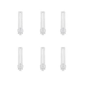 18W Equiv PL CFLNI Quad Tube 4-Pin Plug-in G24Q-2 Base Compact Fluorescent CFL Light Bulb, Soft White 2700K (6-Pack)