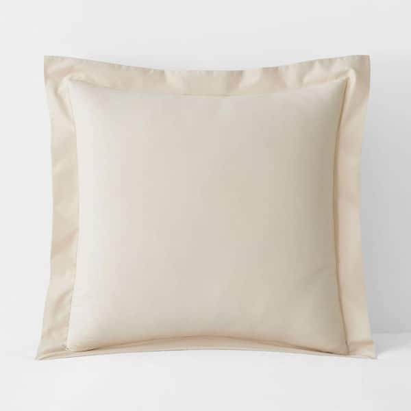 Brushed Sand Cotton Euro Sham