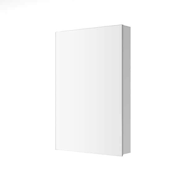 Tenleaf 24 in. W x 36 in. H Rectangular Wooden Bathroom Medicine Cabinet with Mirror and Storage, Right Opening Door
