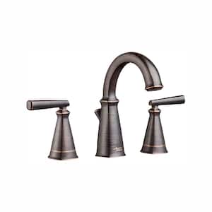 Edgemere 8 in. Widespread 2-Handle Bathroom Faucet with Metal Speed Connect Drain in Legacy Bronze
