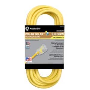 50 ft. 16/3 SJEOOW Yellow Polar/Solar Standard Extension Cord