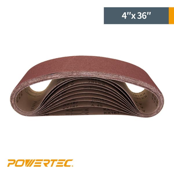 uxcell 4-Inch x 36-Inch Aluminum Oxide Sanding Belt 40 Grits Sandpaper Lapped Joint for Belt Sander 4pcs