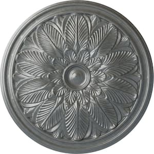 22-5/8 in. x 1-3/4 in. Bordeaux Urethane Ceiling Medallion (Fits Canopies upto 3-1/4 in.), Platinum
