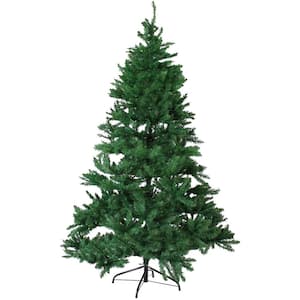 Sunnydaze 6 ft. Unlit Faux Tannenbaum Christmas Tree with Hinged Branches