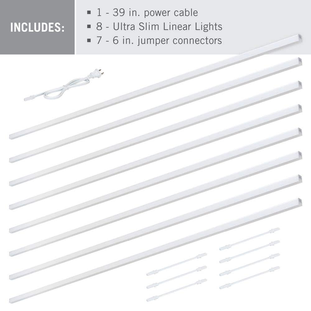 Ultra Slim 44'' Bright White LED Light Bar Set