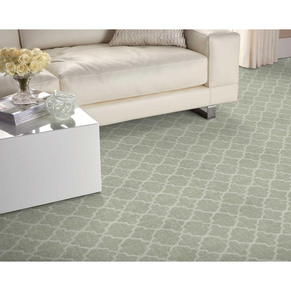 Verandah Spruce Custom Area Rug with Pad