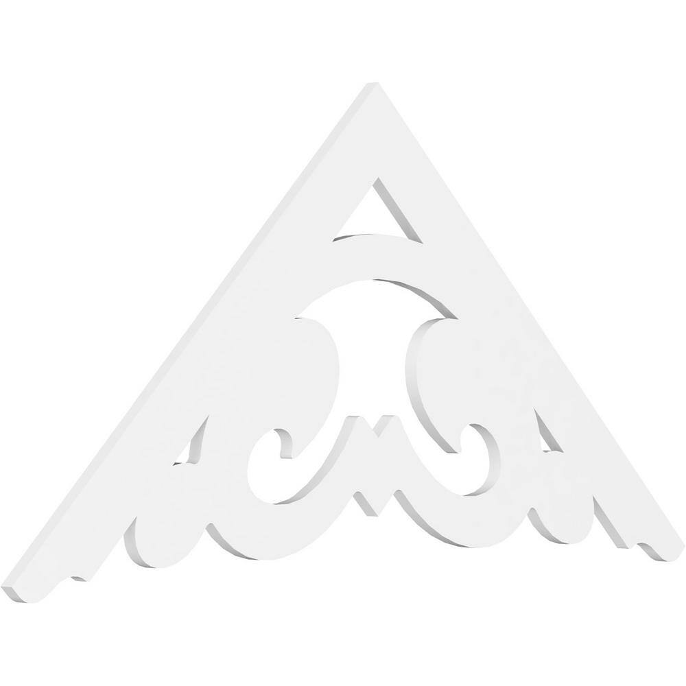 Pitch Preston 1 in. x 60 in. x 32.5 in. (12/12) Architectural Grade PVC Gable Pediment Moulding price history on PriceWatchPro