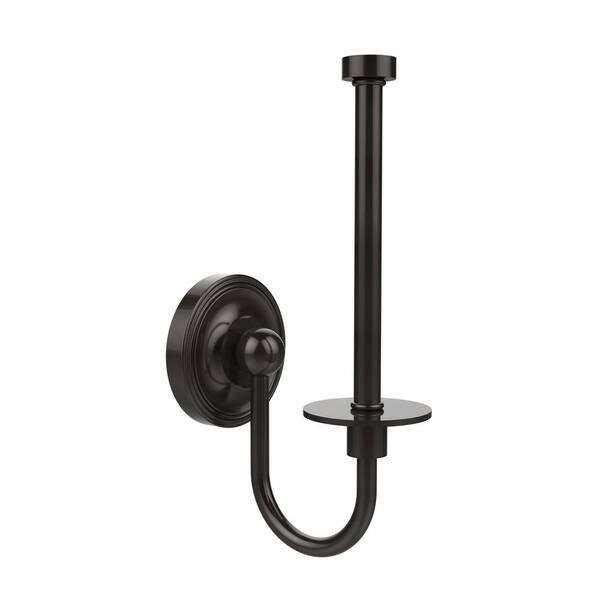 Allied Brass Regal Collection Upright Single Post Toilet Paper Holder in Oil Rubbed Bronze