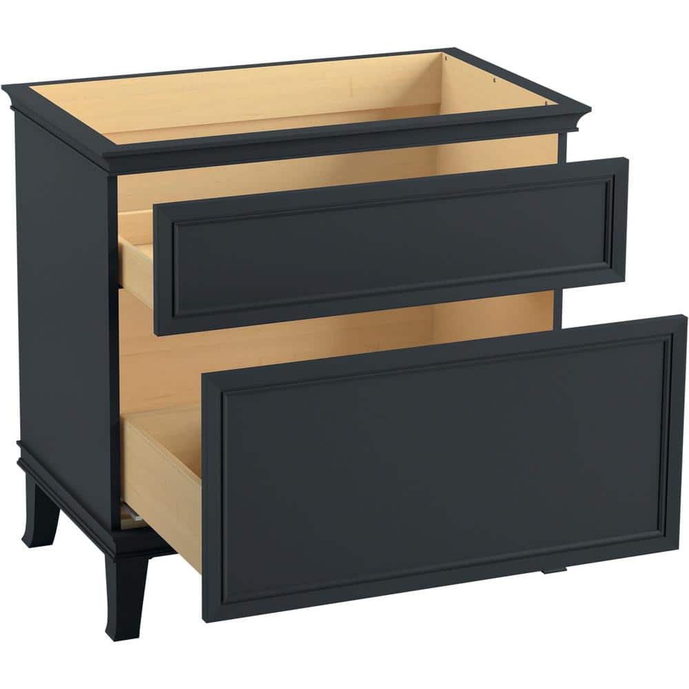 Slate Grey 36" Mid Century Modern Bathroom Vanity