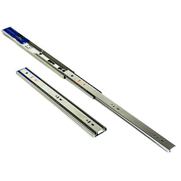 22 in. Side Mount Soft Close Full Extension Ball Bearing Drawer Slide with Installation Screws (1-Pair) 22 in. Side Mount Soft Close Full Extension Ball Bearing Drawer Slide with Installation Screws (1-Pair)