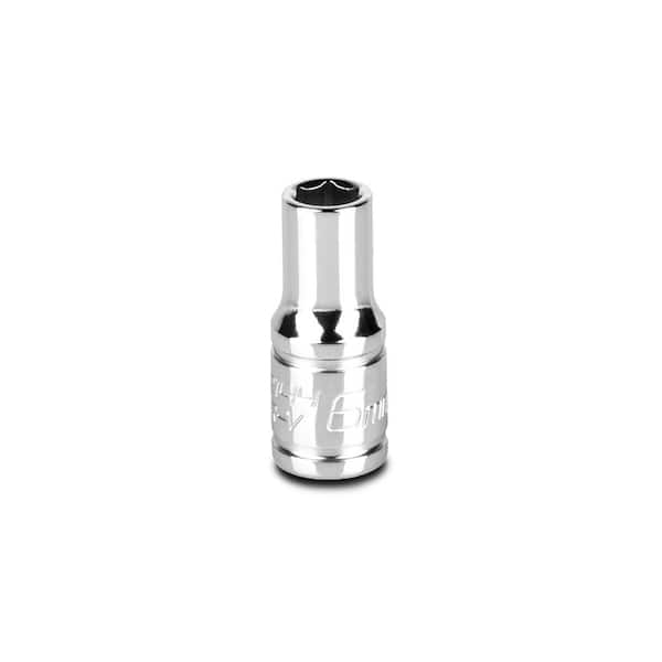 Capri Tools 1/4 in. Drive 6 mm 6-Point Metric Shallow Socket