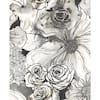 Harry & Grace Steel Blue & Mocha Graphic Letters Peel And Stick Wallpaper 27 Ft W X 18 Ft L Roll - View #2