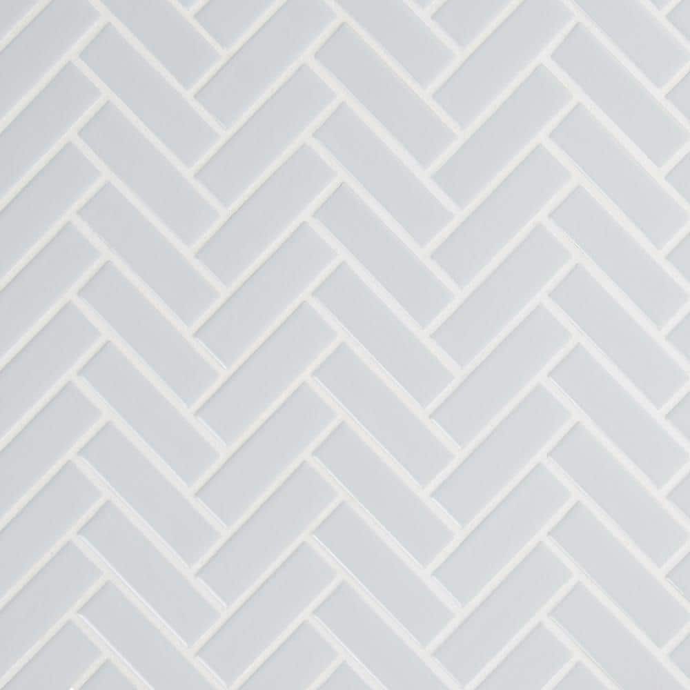 Retro Herringbone Gray 11 in. x 12 in. Porcelain Mesh-Mounted Mosaic Tile (13.8 sq. ft. / case) price history on PriceWatchPro