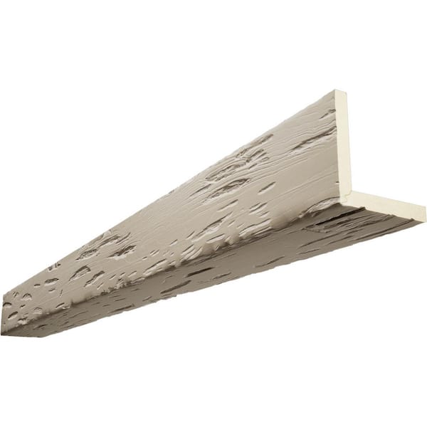 Ekena Millwork Endurathane 4 in. H x 8 in. W x 18 ft. L Pecky Cypress Sand Dune Faux Wood Beam
