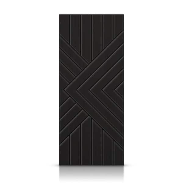 CALHOME 42 in. x 80 in. Hollow Core Black Painted Composite MDF Interior Door Slab
