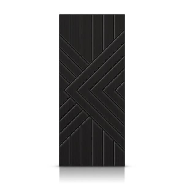 CALHOME 30 in. x 96 in. Hollow Core Black Painted Composite MDF Interior Door Slab