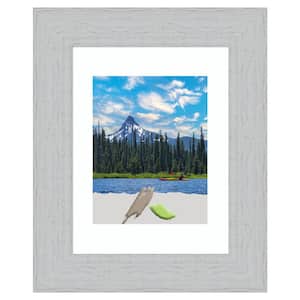 Shiplap White Wood Picture Frame Opening Size 11 x 14 in. (Matted To 8 x 10 in.)