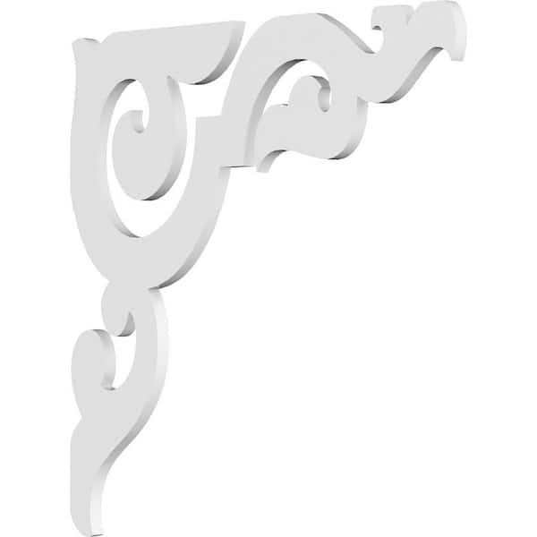Ekena Millwork 5/8 in. W x 20 in. H x 20 in. D PVC Rotherham Bracket