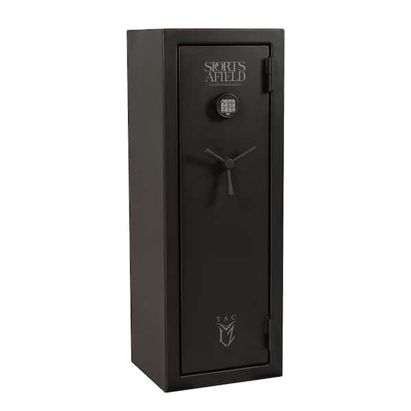 Tactical LZ 8-Gun Fireproof and Waterproof Gun Safe with Electronic Lock, Black