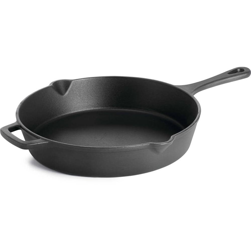 NAPOLEON 9.5 in. Porcelain Enameled Large Cast Iron Frying Pan