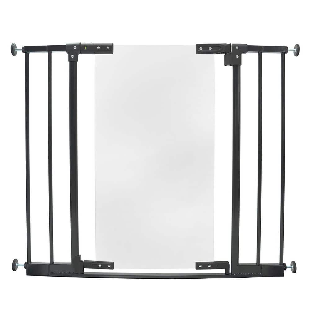 Toddleroo by North States Step Safe Clear Walk Through Baby Gate - Black