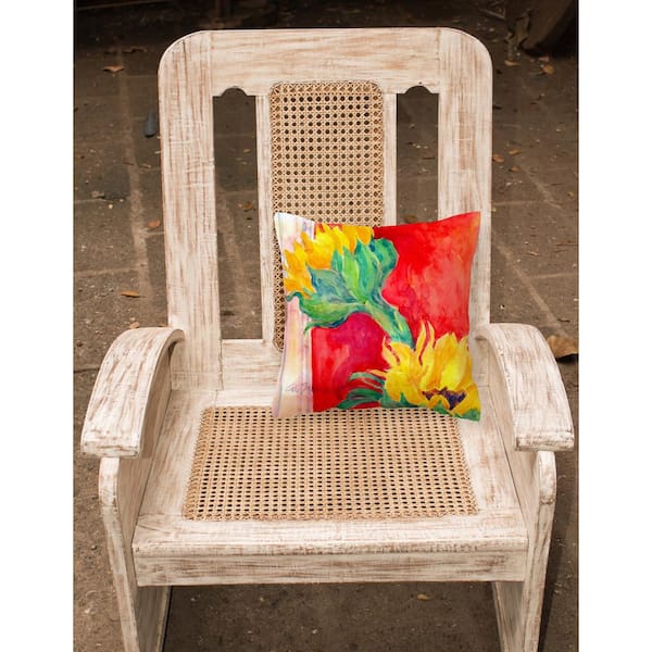 18H x18W Caroline's Treasures JMK1265PW1818 Sunflowers Canvas Fabric Decorative Pillow Multicolor 18H x18W Caroline's Treasures JMK1265PW1818 Sunflowers Canvas Fabric Decorative Pillow Multicolor