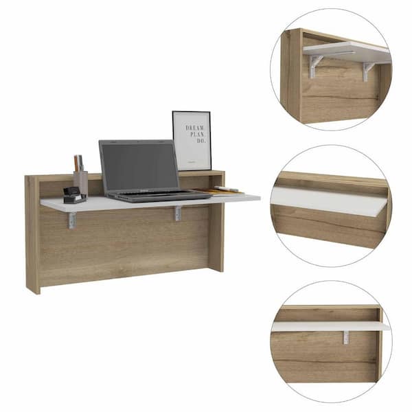 X19 Desk w/ Modesty Panel - Grey Oak 71 In