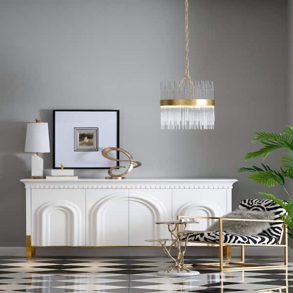 Modern Minimalist Framed Art Print 31.5 in. x 24 in. with Roman