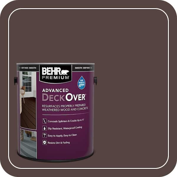 1 gal. #PFC-25 Dark Walnut Smooth Solid Color Exterior Wood and Concrete Coating
