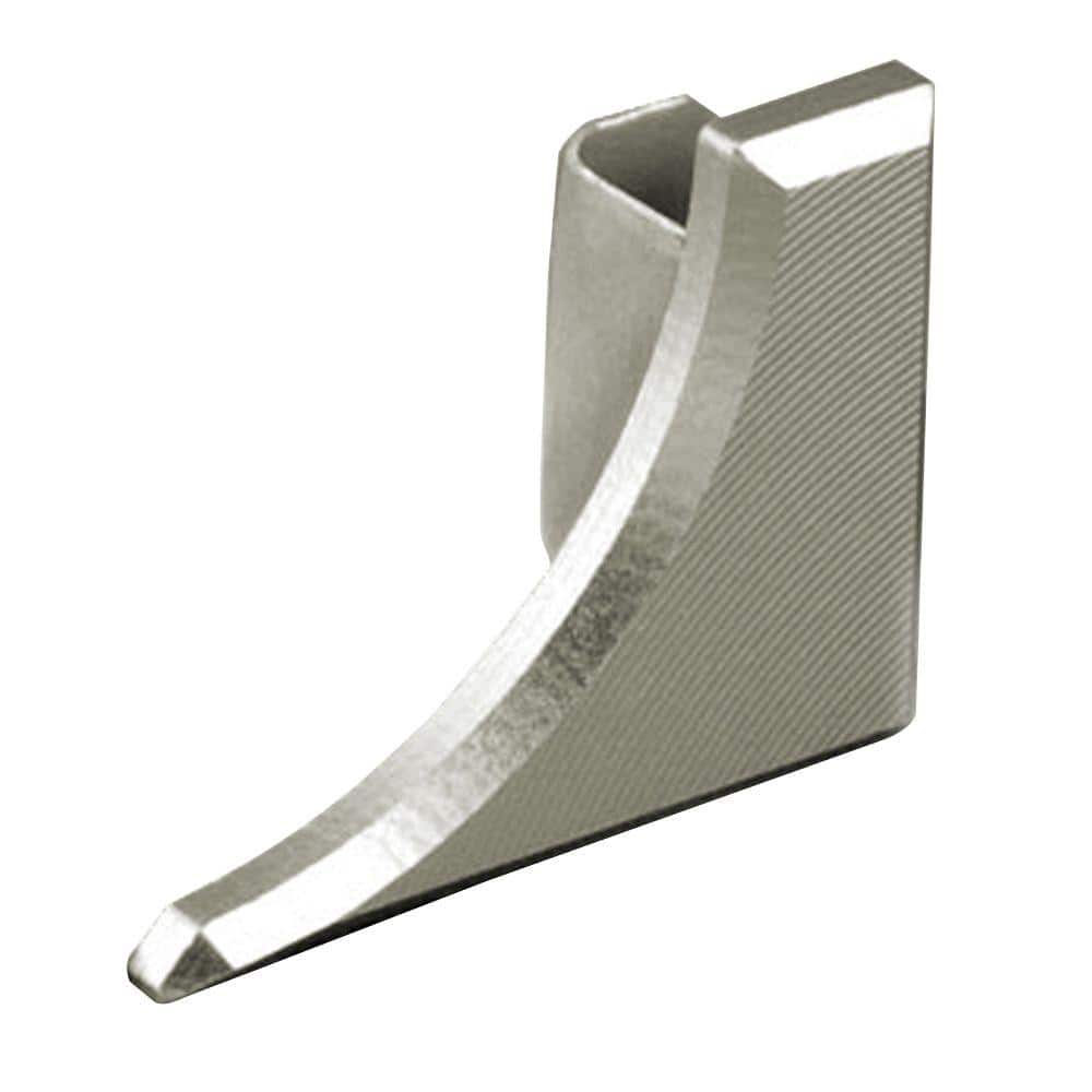 Dilex-AHKA Satin Nickel Anodized Aluminum 1/4 in. x 1/2 in. Metal Right End Cap price history on PriceWatchPro