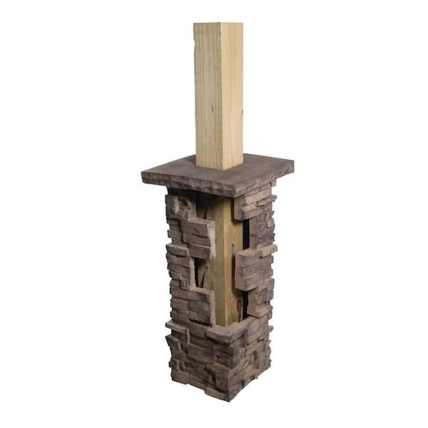 14 in. x 14 in. x 12 in. ProStack Column Wrap in Ash