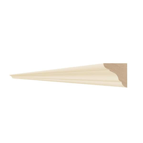 Home Decorators Collection 96 in. W x 0.75 in. D x 0.75 in. H Solid Wood Kitchen Cabinet Inside Corner Molding in Blended Cream