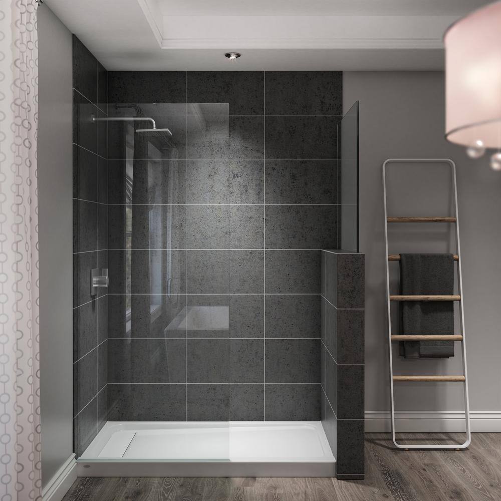 White Rectangular Glossy Acrylic 32" x 60" Shower Base