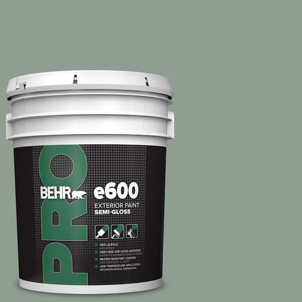 BEHR PRO 5 gal. #ICC-104 Balsam Fir Semi-Gloss Exterior Paint
