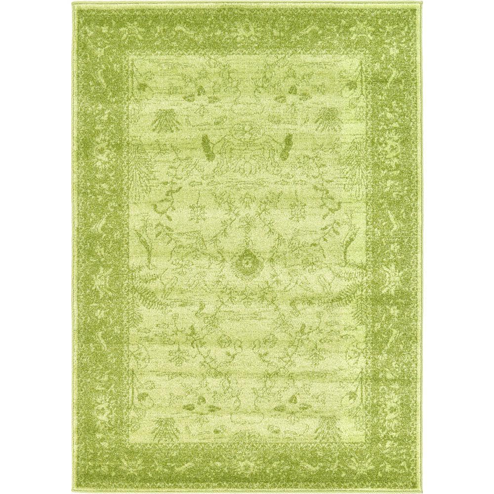 La Jolla Floral Light Green 4' 0 x 5' 7 Area Rug price history on PriceWatchPro