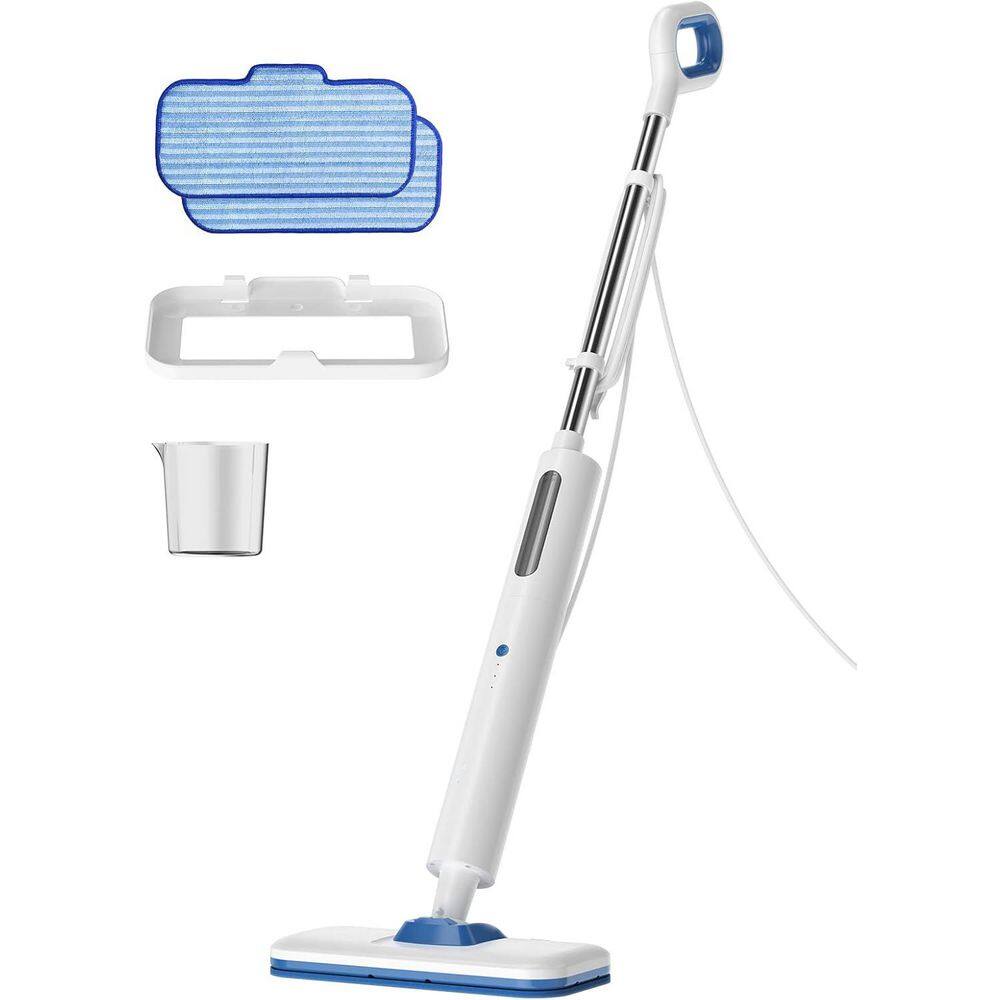 Corded Steam Mop for Hardwood, Laminate and Tile – White, Ergonomic, Adjustable Steam, Washable Pads price history on PriceWatchPro
