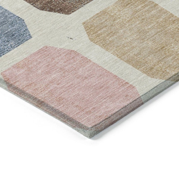 Chantille Machine Washable Indoor/Outdoor Abstract ACN1950 Linen 3 ft. x 4 ft. Area Rug