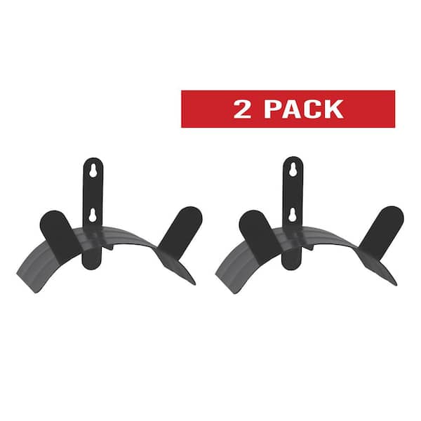 125 ft. Black Steel Heavy-duty Wall Mounted Garden Hose Reel (2-Pack)