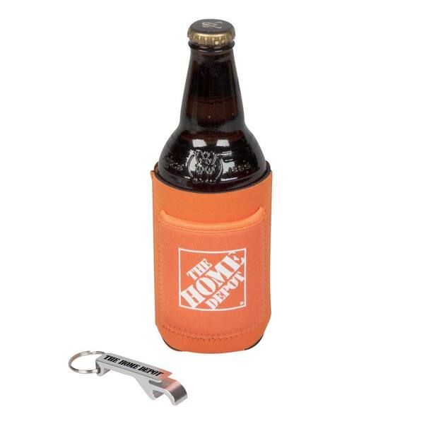 Unbranded 1 qt. Bottle Cooler System with Built-In Pocket and Bottle Opener-DISCONTINUED