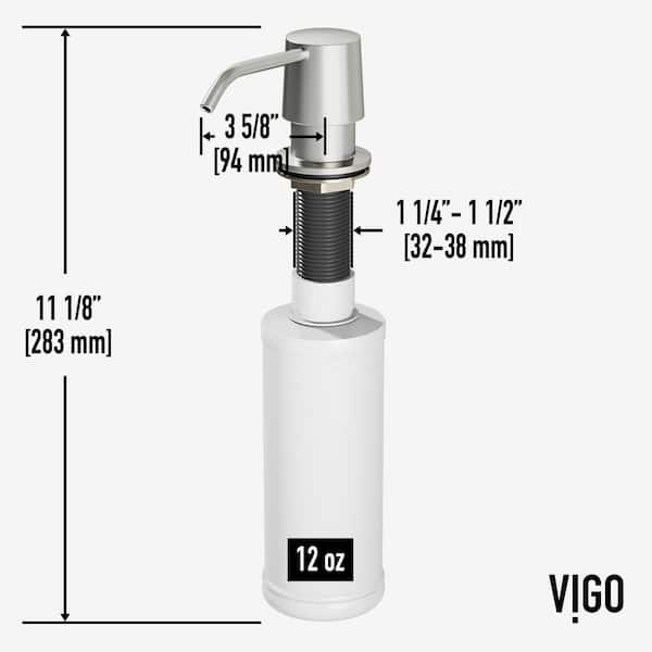 VIGO 12 oz. Kitchen Soap Dispenser in Stainless Steel VGSD001ST
