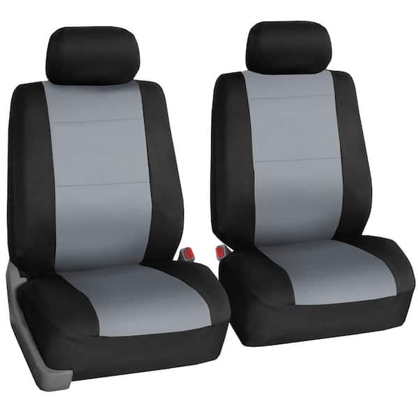 FH Group Neoprene Seat Covers 47 in. x 23 in. x 1 in. - Full Set  DMFB083115GRAY - The Home Depot