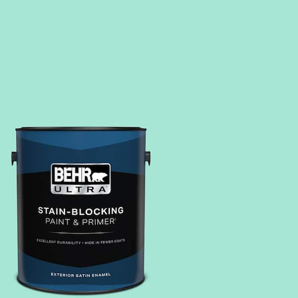 BEHR ULTRA 1 gal. #480A-2 Botanical Tint Satin Enamel Exterior Paint & Primer